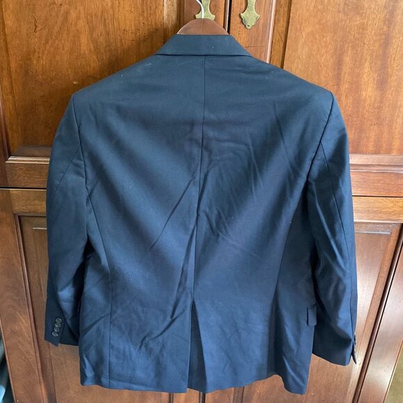 Lauren Ralph Lauren Mens Blazer Jacket 38R Black Wool 2-Button Single Breasted - Picture 16 of 16